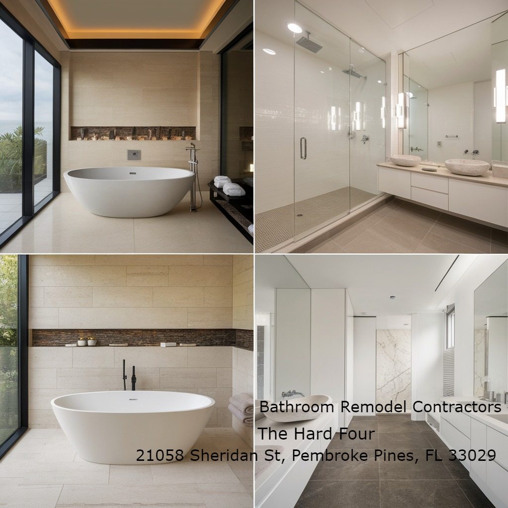 Bathroom Remodel Contractors, The Hard Four, 21058 Sheridan St, Pembroke Pines, FL 33029