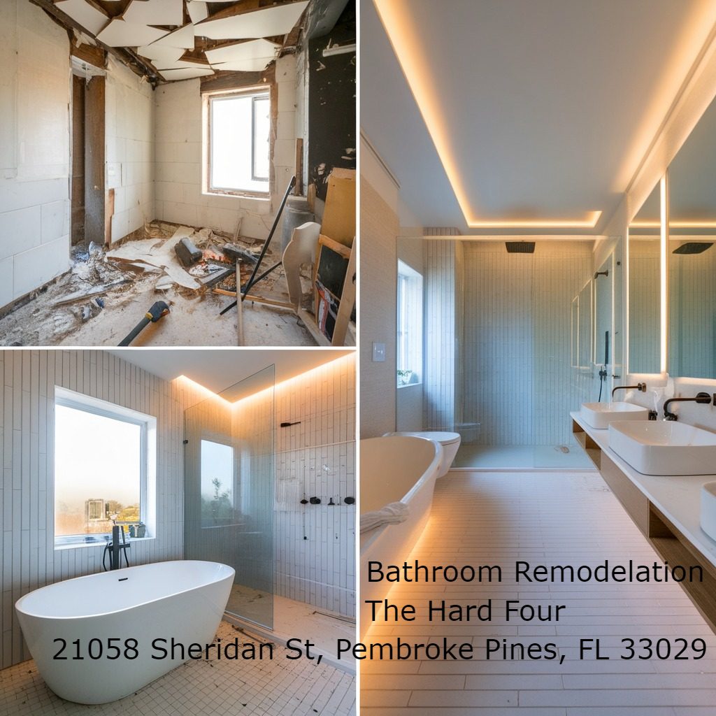 Bathroom Remodelation, The Hard Four, 21058 Sheridan St, Pembroke Pines, FL 33029